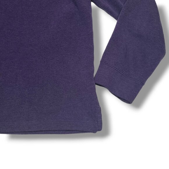 Polo Ralph Lauren Quarter Zip Sweater Mens Large Purple Mock Neck - Picture 3 of 8